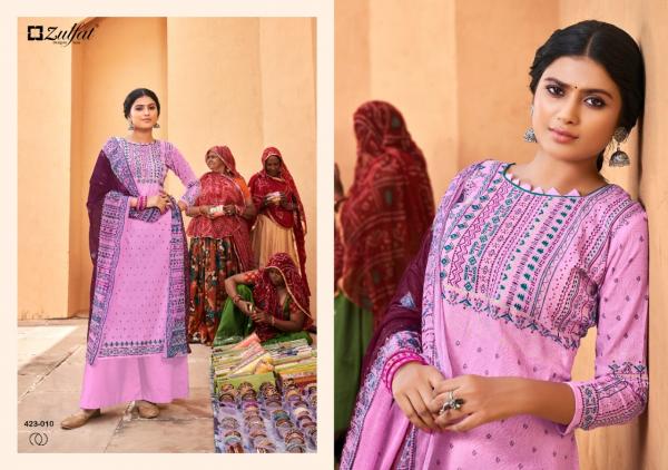 Zulfat Riyasat Cotton Digital Printed Dress Material Collection